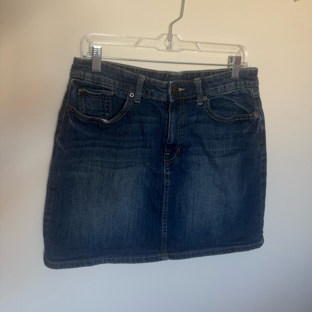 Vintage gap jean mini skirt with pockets